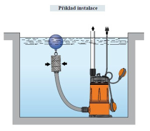 Multistage submersible drainage centrifugal pump PEDROLLO