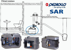Akumulační a čerpací jednotka SAR 550 PEDROLLO