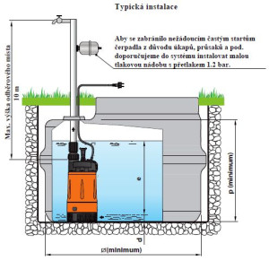 Multistage submersible drainage centrifugal pump PEDROLLO
