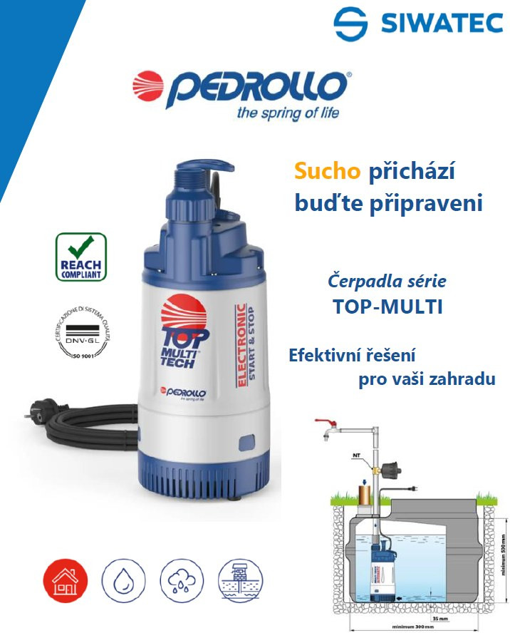 Ponorná čerpadla série TOP MULTI