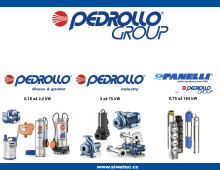 Rozdělení výrobního programu skupiny PEDROLLO GROUP