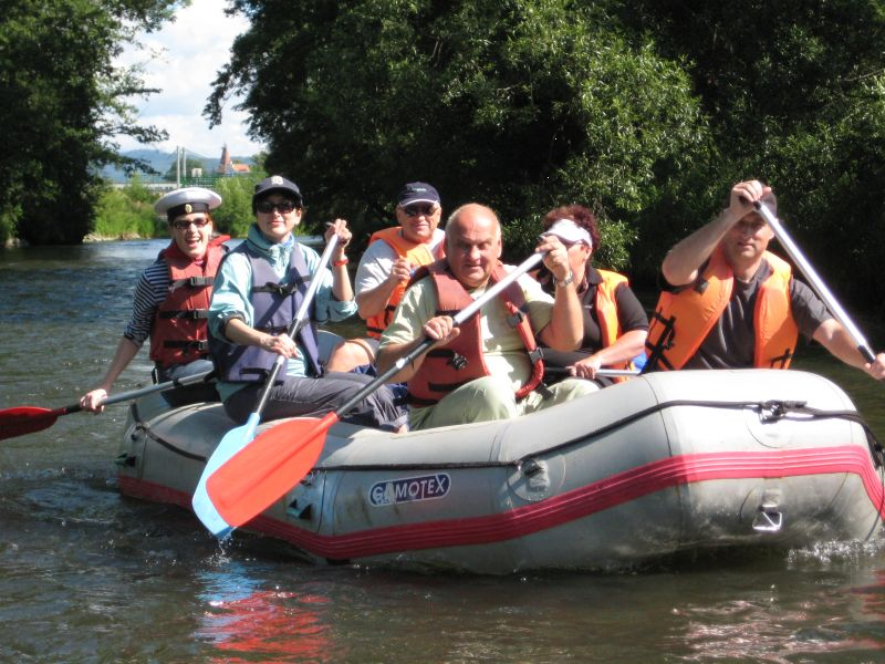 Teambuilding na řece Moravě