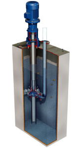 Vertical process pump CANTILEVER