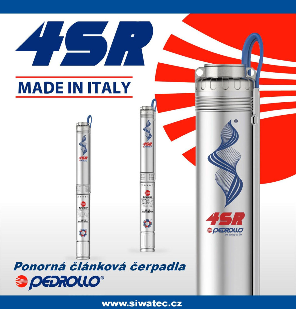 PEDROLLO 4 SR - ponorná článková čerpadla 